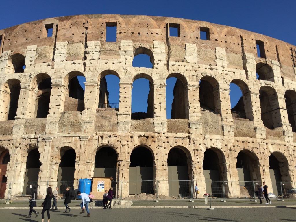 The Colosseum. Ancient monuments are often like ancient comedians. You think, "Well, they were impressive in their time...." Today, you'd have a hard time finding a sports stadium this small. Still, cool to be at the actual place.